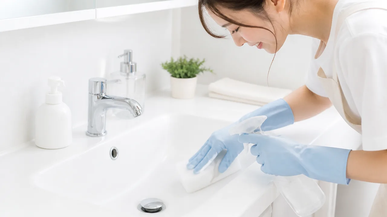 洗面台の黒ずみが落ちないときは?原因別の掃除方法と予防のコツ