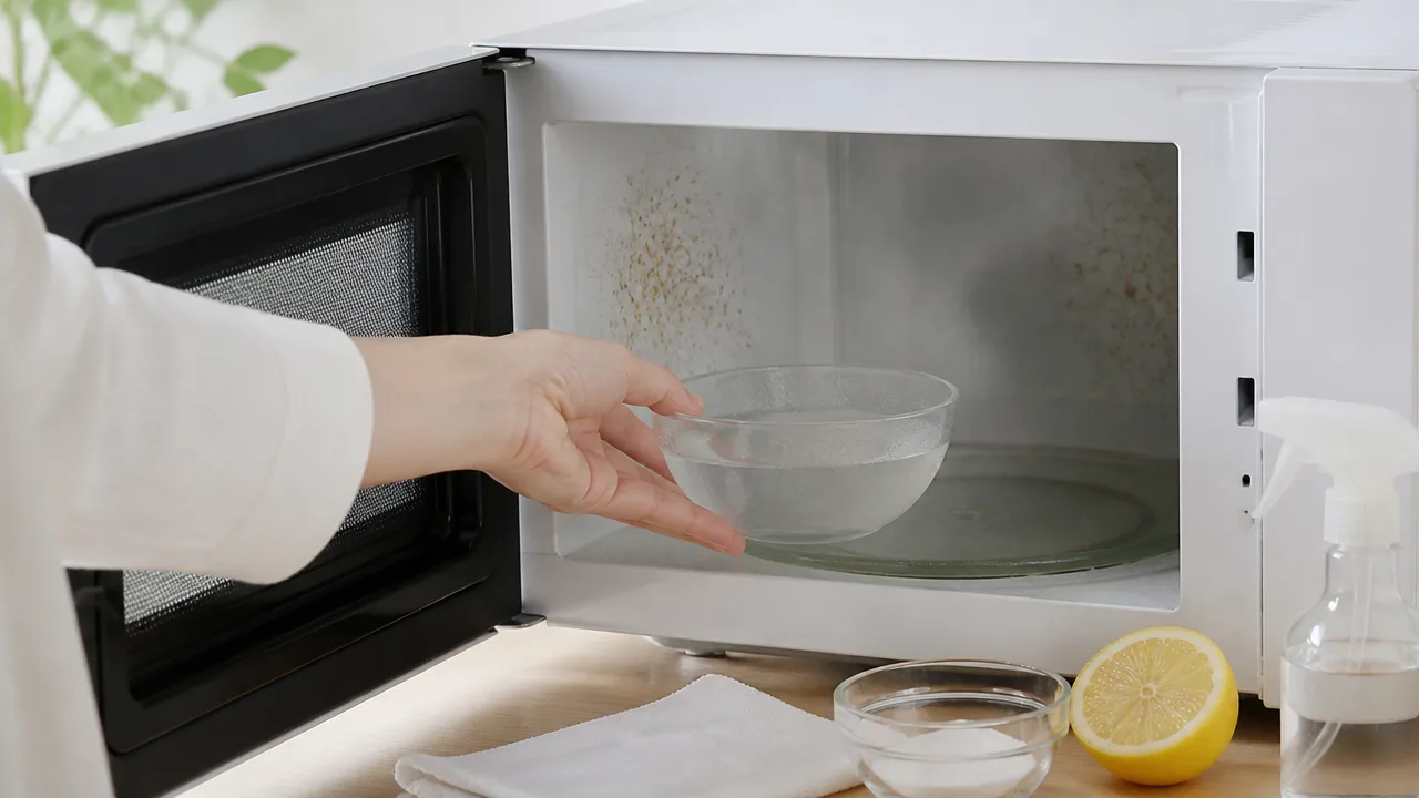 電子レンジの焦げが落ちないときの掃除方法と注意点