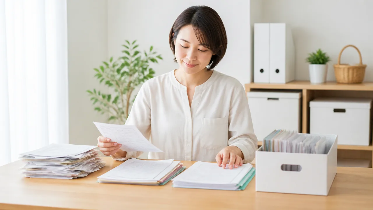 家庭の書類整理を無理なく続ける方法と保管のコツ
