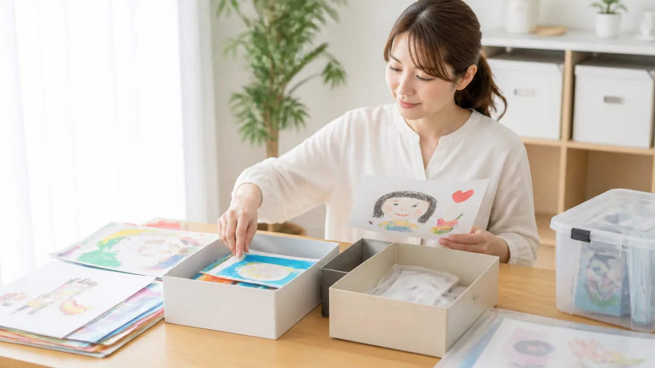 子供の作品が捨てられない方へ、思い出を残す整理と保管のコツ