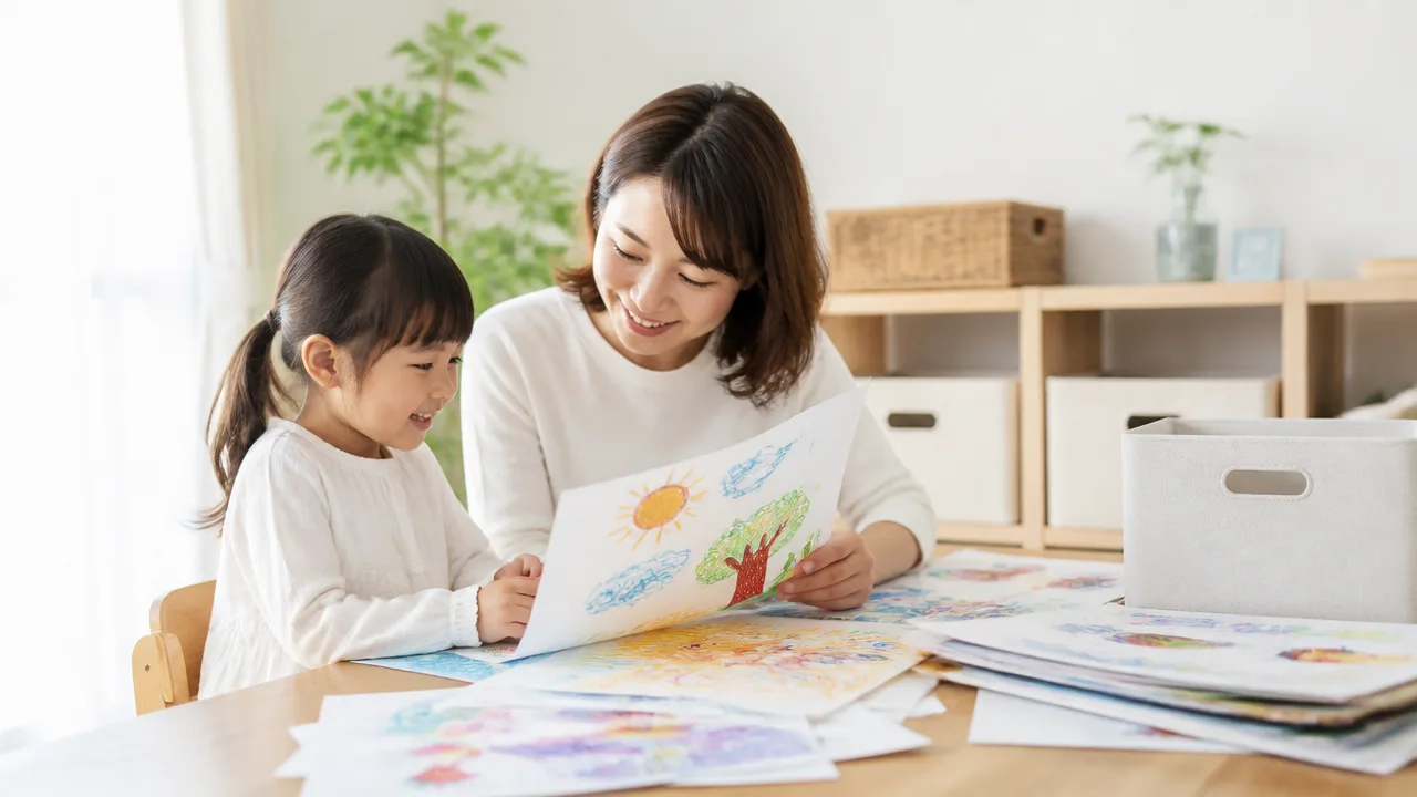 子供の作品が捨てられない方へ、思い出を残す整理と保管のコツ