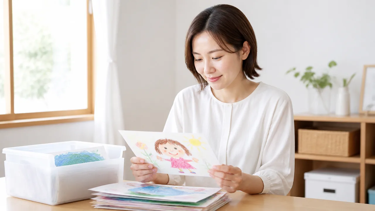 子供の作品が捨てられない方へ、思い出を残す整理と保管のコツ